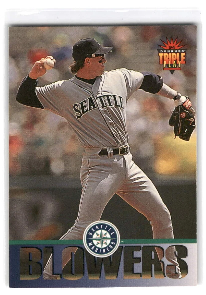 Mike Blowers 1994 Triple Play Baseball #123 Seattle Mariners - Image 1 of 2