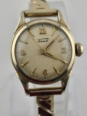 Rare 1955 Swiss Tissot Ladies Manual Wind Watch Running Vintage Cocktail  - Image 1 of 4
