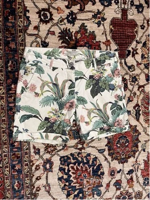 Maison Scotch Women's Botanical Plant Summer Vibes Print Shorts Size 26 - Image 1 of 4