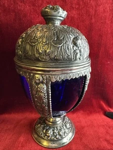 Stunning Vtg Jennings Brothers Spelter Chalice Original Near Mint JB2221 - Picture 1 of 16