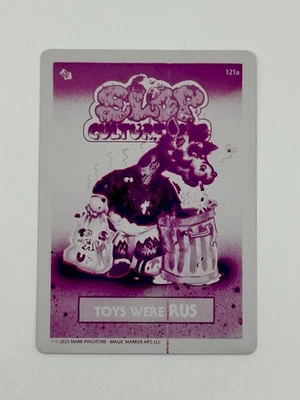 SLOP CULTURE KIDS series 3 PRINTING PLATE 1/1 Magenta Toys R Us Pingitore - Image 1 of 3