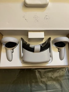 Meta Oculus Quest 2 64GB Virtual Reality Headset White Box PC Link Kabel funktioniert - Bild 1 von 10