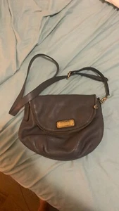 Marc by Marc Jacobs Classic Q Natasha Leather Crossbody Bag Gray - Picture 1 of 6