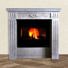 Artisan fireplace frames in hand-carved stone