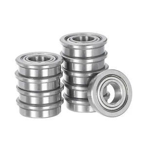 10pcs FR166ZZ Flanged Ball Bearing 3/16x3/8x1/8 Inch Bearing Chrome Steel - Picture 1 of 5