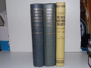 REGIMENTAL HISTORY THE ROYAL HAMPSHIRE REGIMENT - Complete 3 vol set, HB  - Picture 1 of 3