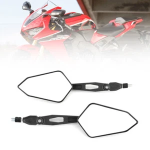 Rearview Side Mirrors Motorcycle Left & Right Fits For Honda NX125 1988-1997 - Picture 1 of 3