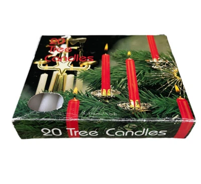 Velas brancas vintage novo na caixa Biedermann & Sons carrilhão árvore de festa 20 Hong Kong Natal - Imagem 1 de 3