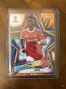 2021-22 Topps UCL Amad Diallo Future Stars Orange / 25 Manchester United #FS-14 - Picture 1 of 6