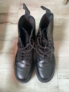 Dr. Martens Jadon Platform Leather Women's Boot - Black Polished Smooth,...