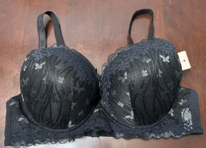 NWT Lisa’s Secret PariFairy Women’s Underlined Full Cup Bra Sexy Butterfly Lace - Picture 1 of 6