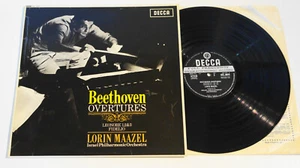 Beethoven Overtures - Maazel / Israel 1962 UK Stereo Ed1 WBg Decca SXL 6025 NM - Picture 1 of 10