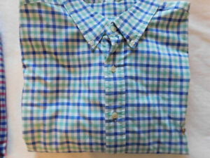 NWT Ralph Lauren RED OR BLUE Check Oxford long sleeve button Shirt BIG&TALL
