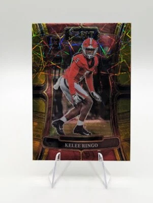 Kelee Ringo 2023 Panini Select Draft Picks Gold Lazer RC #25 Georgia - Image 1 of 2