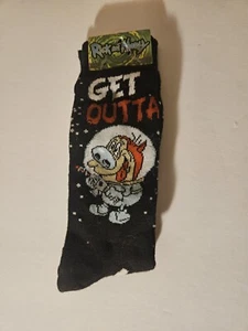 Rick and Morty Crew-Socken Erwachsene Schwimmen Cartoon TV Herren Damen Spaß Neuheit 6-12 NEU - Bild 1 von 4