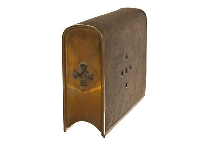 Encensoir BOUSQUET Paris Brûle Encens en Laiton & Tissus Kaki XIXe - Photo 1/4