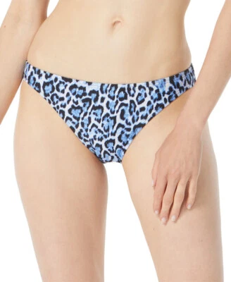 Michael Kors Women's Animal-Print Bikini Bottoms (Tide Blue, X-Small) - Image 1 of 3