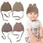 Ohr warm Baby Hut mit Ohren Säuglings kappe Motorhaube Strick mütze Head wraps