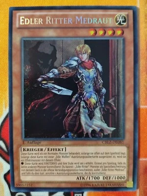 MISPRINT! EDLER RITTER MEDRAUT - CBLZ-DE081 Secret Rare / 1. Auflage Elfuria  - Bild 1 von 4