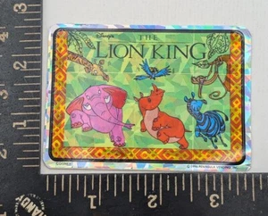 Vintage 1994 König der Löwen holografischer Aufkleber - Peninsula Vending Disney - Bild 1 von 2