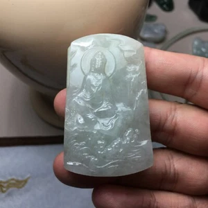 A grade Natural Precious Jadeite jade carving pendant jewllry wholesale - Picture 1 of 12