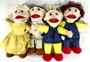 Marvel Educational Co. Caucasian Puppets Set of 4, 2 Male, 2 Female, 14” EUC - Picture 1 of 10