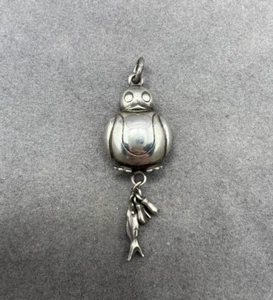 Ole Lynggaard Denmark Sterling Silver Penguin Big Pendant A1975-302 - Picture 1 of 6