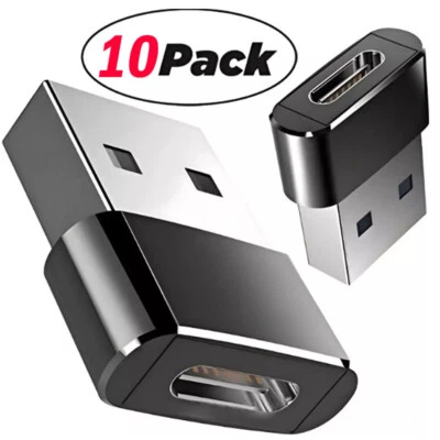 10-50 PACK USB C 3.1 Type C Female to USB 3.0 Type A Male Port Converter Adapter Foto 1 de 4