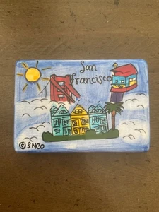 San Francisco Vintage Ceramic SNCO Refrigerator Magnet 3 x 2” - Picture 1 of 2