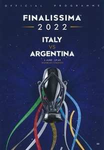 FINALISSIMA CUP Champions Italy v Argentina 2022 OFFICIAL PROGRAMME Wembley - Picture 1 of 1