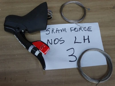 NEW + NOS SRAM FORCE Carbon LH LEFT HAND SHIFTER  + NEW  (rim brakes) (3) - Image 1 of 4
