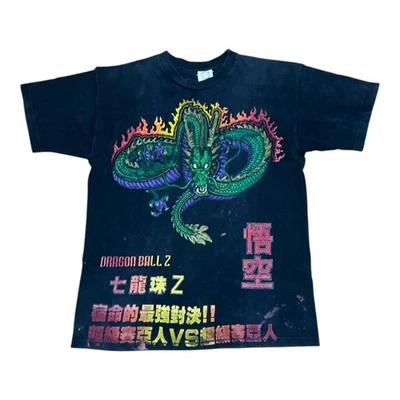 VTG DBZ Peyote Shenron & Super Saiyan Goku Mexican Bootleg T-Shirt Men's XL - Image 1 of 4