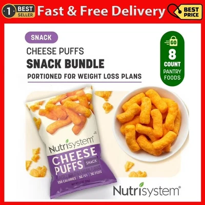 Nutrisystem Cheese Puffs for Weight Loss Support, 8 Count - Image 1 of 4