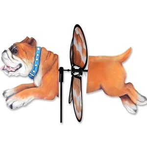 Bulldog Dog Petite Spinner Wind Garden - Picture 1 of 1