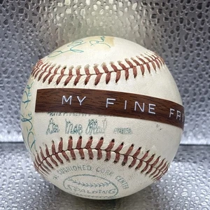 1977 MLB Ump Umpire Signed Autograph Baseball Ball 6 Autographs - Picture 1 of 5