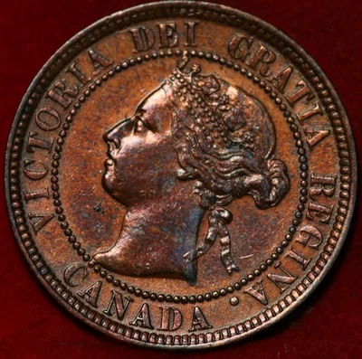 Uncirculated 1901 Canada One Cent Foreign Coin - Image 1 of 2