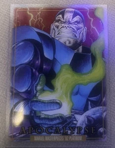 2024 Marvel Masterpieces ‘92 Platinum Apocalypse # 9 Clear Cut RARE SP Insert - Picture 1 of 3