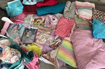 Sammlungsauflösung! Stoffpaket Jersey für Mädchen 8,7 kg überwiegend Bio-Stoffe - Bild 1 von 4