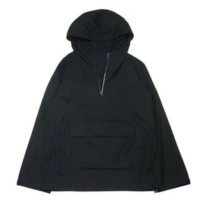 A.P.C. Felpa con cappuccio mezza zip nylon Anorak XS uomo giacca leggera nera - Foto 1 di 6