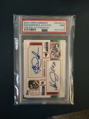 2010 Topps Gridiron Lineage Autographs Eric Dickerson And Steven Jackson (Auto)  - Image 1 of 4