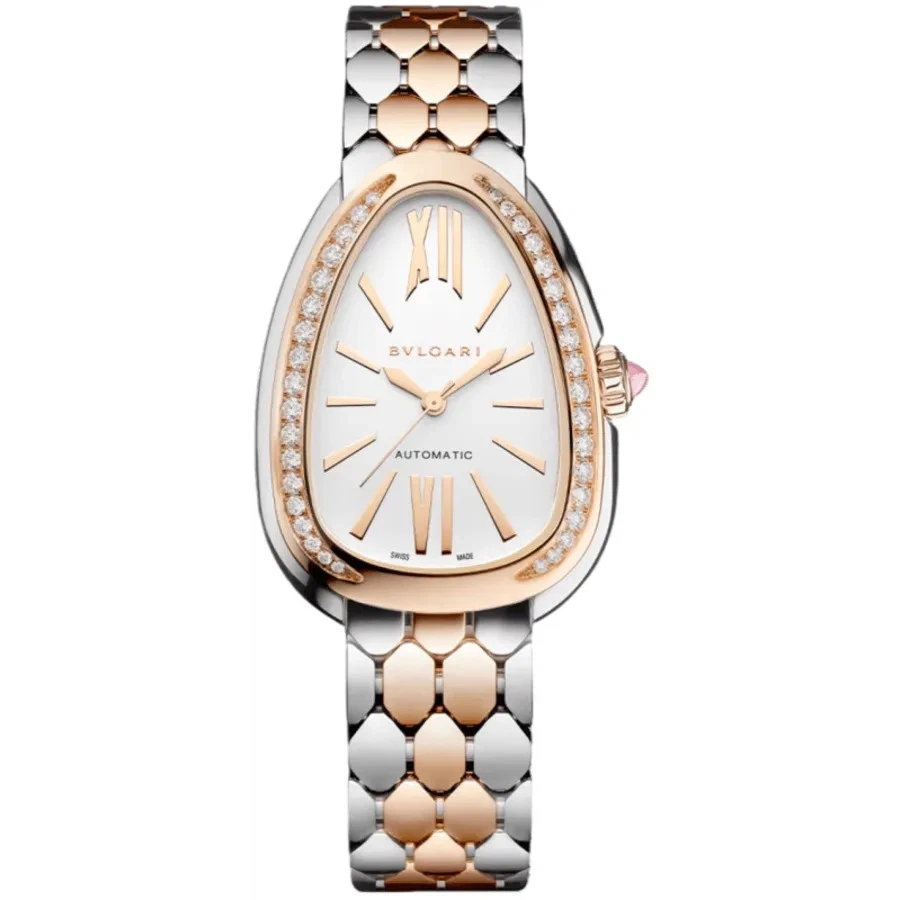 Nuevo reloj para mujer Bulgari Serpenti Seduttori automático esfera blanca 104058 Foto 1 de 1