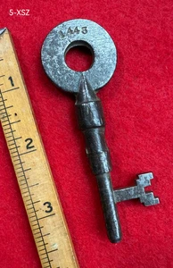 Old Skeleton Key Rare GENUINE Antique Victorian Hospital Asylum Large Key - COA - Picture 1 of 3