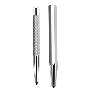 Center Punch Locator 2pcs Set Metal with Knurled Grip for Accurate Marking - Picture 1 of 11