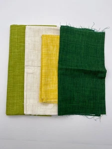 COLOR WEAVE by P&B Textiles - 4 Color Linen Texture Print Bundle 2.25 yds Total - Picture 1 of 5