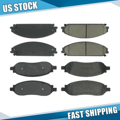 Juego de pastillas de freno de disco C-Tek delanteras traseras 2 piezas para Ford F-250 2005 2006 2007 2008 Foto 1 de 4