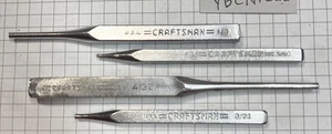 Herramienta de alineación Craftsman Pin Punch Hecha en EE. UU. - Usada - Envío gratuito - Juego de cuatro - Imagen 1 de 7