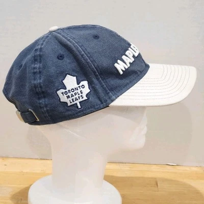 Toronto Maple Leafs Hat New Era 9Forty Mens Cap NHL Hockey Navy Blue / Silver - Image 1 of 4