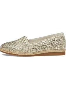 PAUL GREEN Womens Gold Woven Comfort Lori Round Toe Slip On Espadrille Shoes 7.5 - Picture 1 of 2