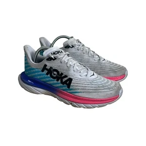 Hoka One One Mach 5 Running Shoes Sneakers ProFly White Scuba Blue Womens 9.5 - Picture 1 of 10