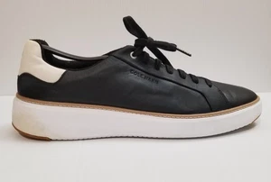 Mens Cole Haan Grand Pro Topspin Black Leather Casual Shoes Sneakers Size 12 M - Picture 1 of 13